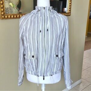Spanner Striped Mockneck Lightweight Sports Jacket 10
